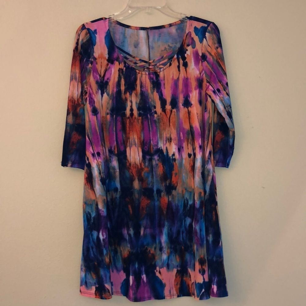 Tie Dye Tunic Dress Size Small